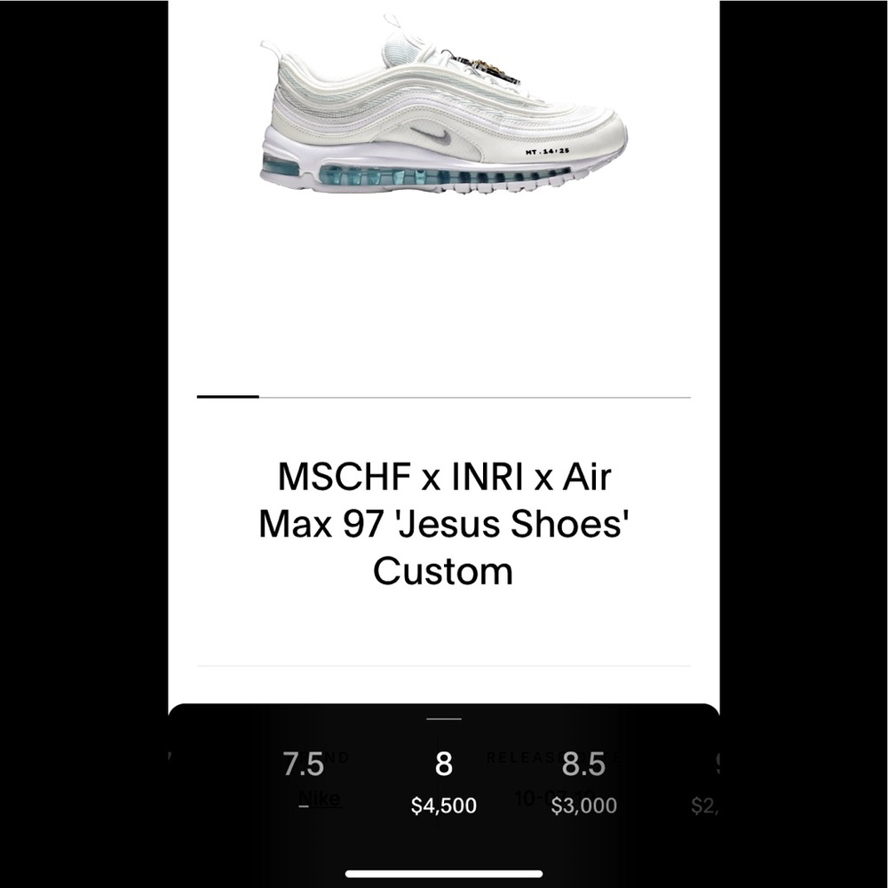 MENS NIKE AIR MAX 97 MSCHF X INRI